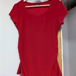 Le Chateau Vibrant Red Short Sleeve Top
